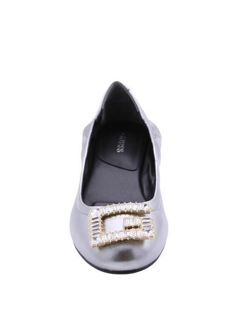 MICKLE Ballerinas aus Leder Zinn - Damenschuhe