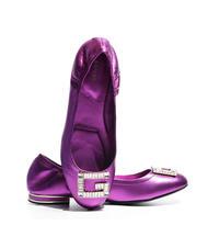 GUESS MICKLE Ballerinas aus Leder Fuchsie - Damenschuhe - 5