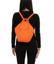 LESAC TRIO Rucksack aus geh&auml;mmertem Leder orange - Damentaschen - 5