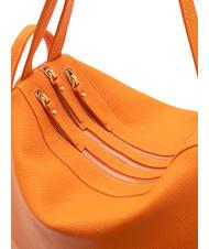 LESAC TRIO Rucksack aus geh&auml;mmertem Leder orange - Damentaschen - 7