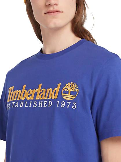 ESTABILISHED 1973 Baumwoll t-shirt Clematis blau wb - Herren-T-Shirts