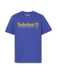 TIMBERLAND ESTABILISHED 1973 Baumwoll t-shirt Clematis blau wb - Herren-T-Shirts - 4