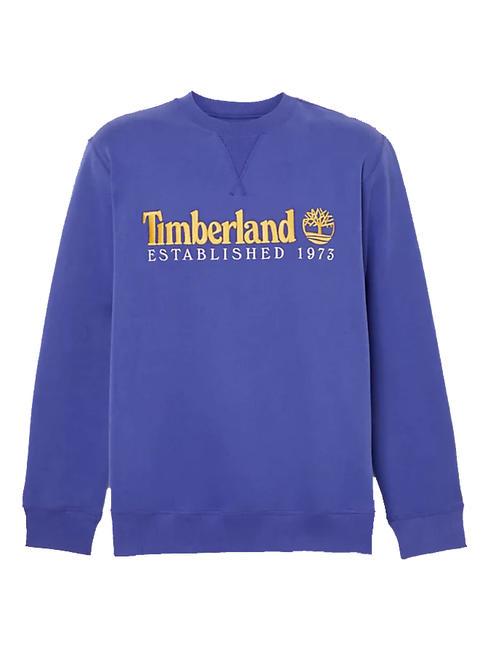 ESTABILISHED 1973 Sweatshirt mit Rundhalsausschnitt Clematis blau wb - Sweatshirts Herren