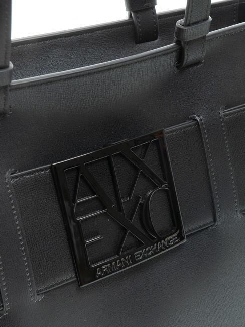 A|X BUCKLE Schulter-Shopper-Tasche Schwarz - Damentaschen