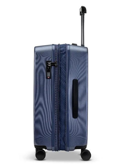 RITMO Mittelgroßer erweiterbarer Trolley blu navy - Harte Trolleys