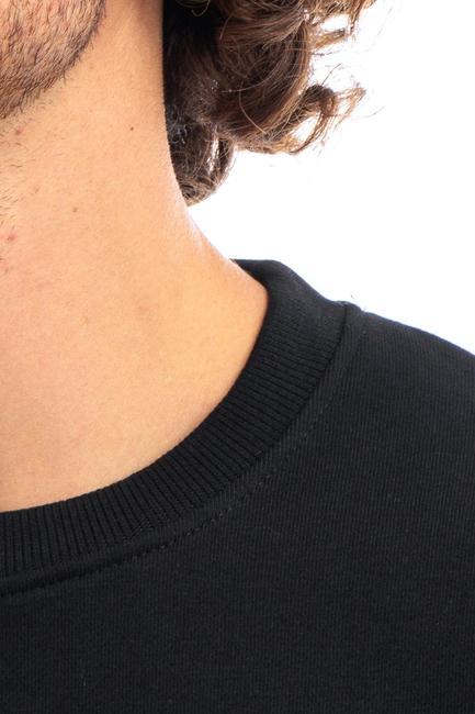 MENDIL Sweatshirt mit Rundhalsausschnitt schwarz2 - Sweatshirts Herren