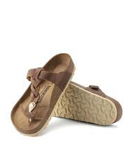 BIRKENSTOCK GIZEH Flip-Flops aus Leder Cognac - Schuhe Unisex - 7