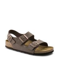 BIRKENSTOCK MILANO Birko-Flor-Sandalen-Slipper Mokka - Schuhe Unisex - 4