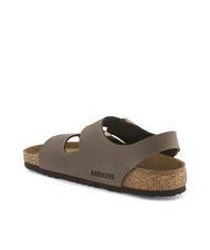 BIRKENSTOCK MILANO Birko-Flor-Sandalen-Slipper Mokka - Schuhe Unisex - 5