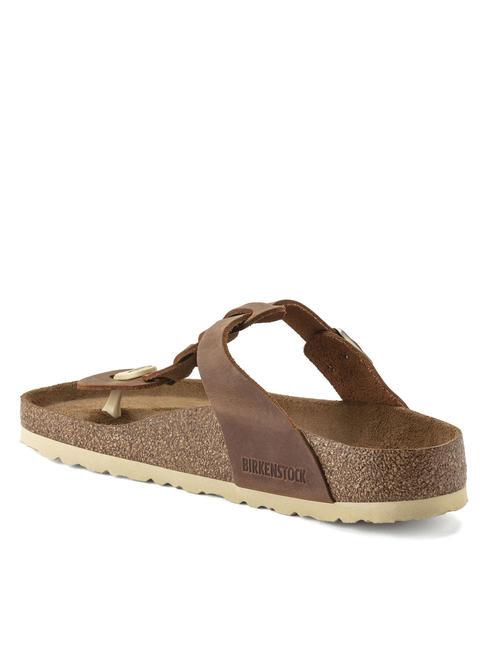 GIZEH Flip-Flops aus Leder Cognac - Schuhe Unisex