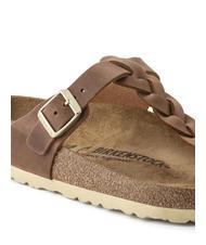 BIRKENSTOCK GIZEH Flip-Flops aus Leder Cognac - Schuhe Unisex - 6