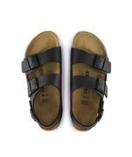 BIRKENSTOCK MILANO Slipper-Sandale aus Birko-Flor Schwarz - Schuhe Unisex - 3
