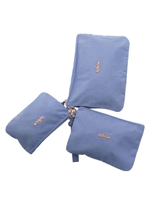 IAKA L WRISTLET Trio-Clutch mit Manschette lila Glitzer - Damentaschen