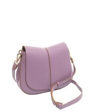 GIANNI CHIARINI HELENA ROUND Ledertasche mit doppeltem Schultergurt Argyle-Lila - Damentaschen - 3