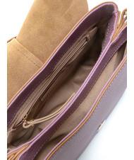 GIANNI CHIARINI HELENA ROUND Ledertasche mit doppeltem Schultergurt Argyle-Lila - Damentaschen - 6