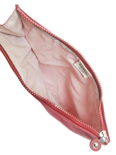 IAKA L WRISTLET Trio-Clutch mit Manschette karminroter Glitzer - Damentaschen