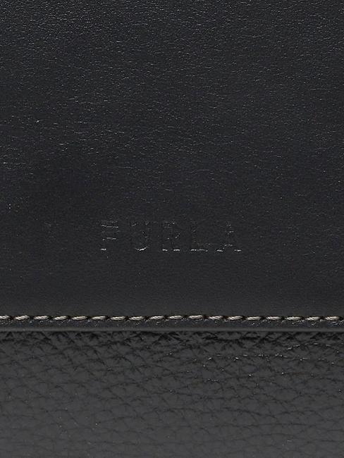 GILDA Minitaschen aus Leder mit Schultergurt schwarz + marmor c - Damentaschen