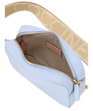 COCCINELLE TEBE Schultertasche aus strukturiertem Leder Nebelblau - Damentaschen - 4