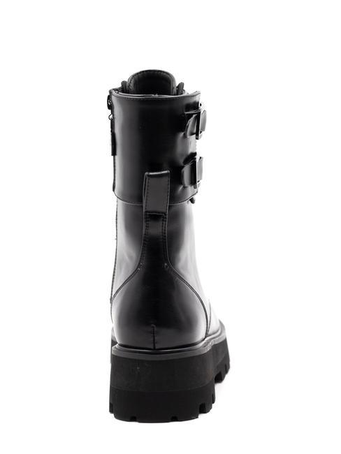 BUCKLE Amphibien-Stiefeletten mit Schnallen Schwarz - Damenschuhe