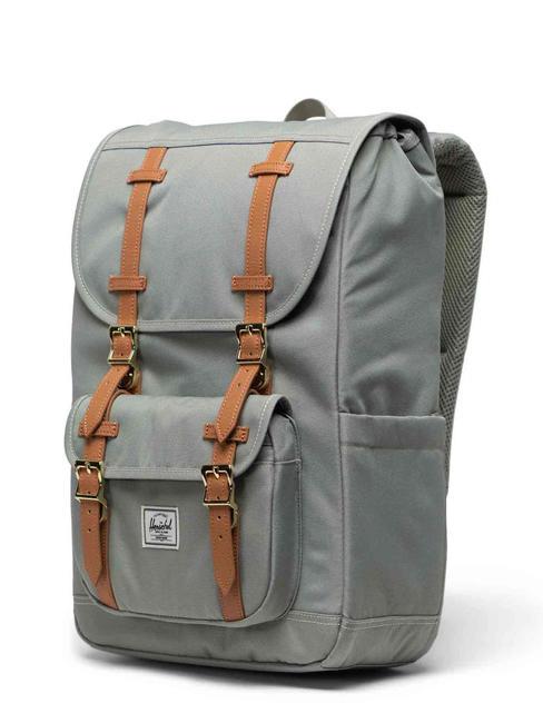 LITTLE AMERICA MID Mittelgro&szlig;er Rucksack Seegras/wei&szlig;er Stich - Rucks&auml;cke f&uuml;r Schule &amp; Freizeit