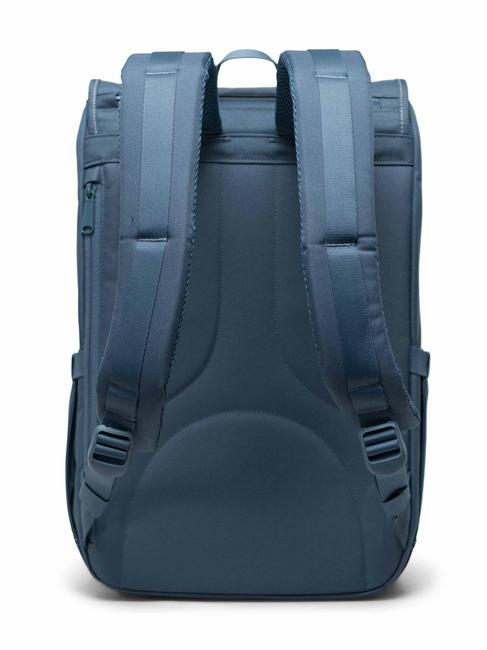 LITTLE AMERICA MID Mittelgro&szlig;er Rucksack blaue Fata Morgana/wei&szlig;er Stich - Rucks&auml;cke f&uuml;r Schule &amp; Freizeit