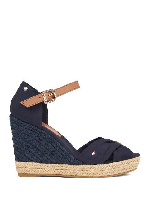 BASIC BASIC Hohe Sandalen mit offener Zehenpartie Raum blau - Damenschuhe