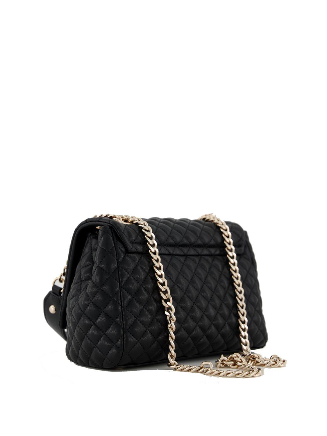 Guess Rianee Convertible Schulter-/Crossbody-Minitasche Schwarz 