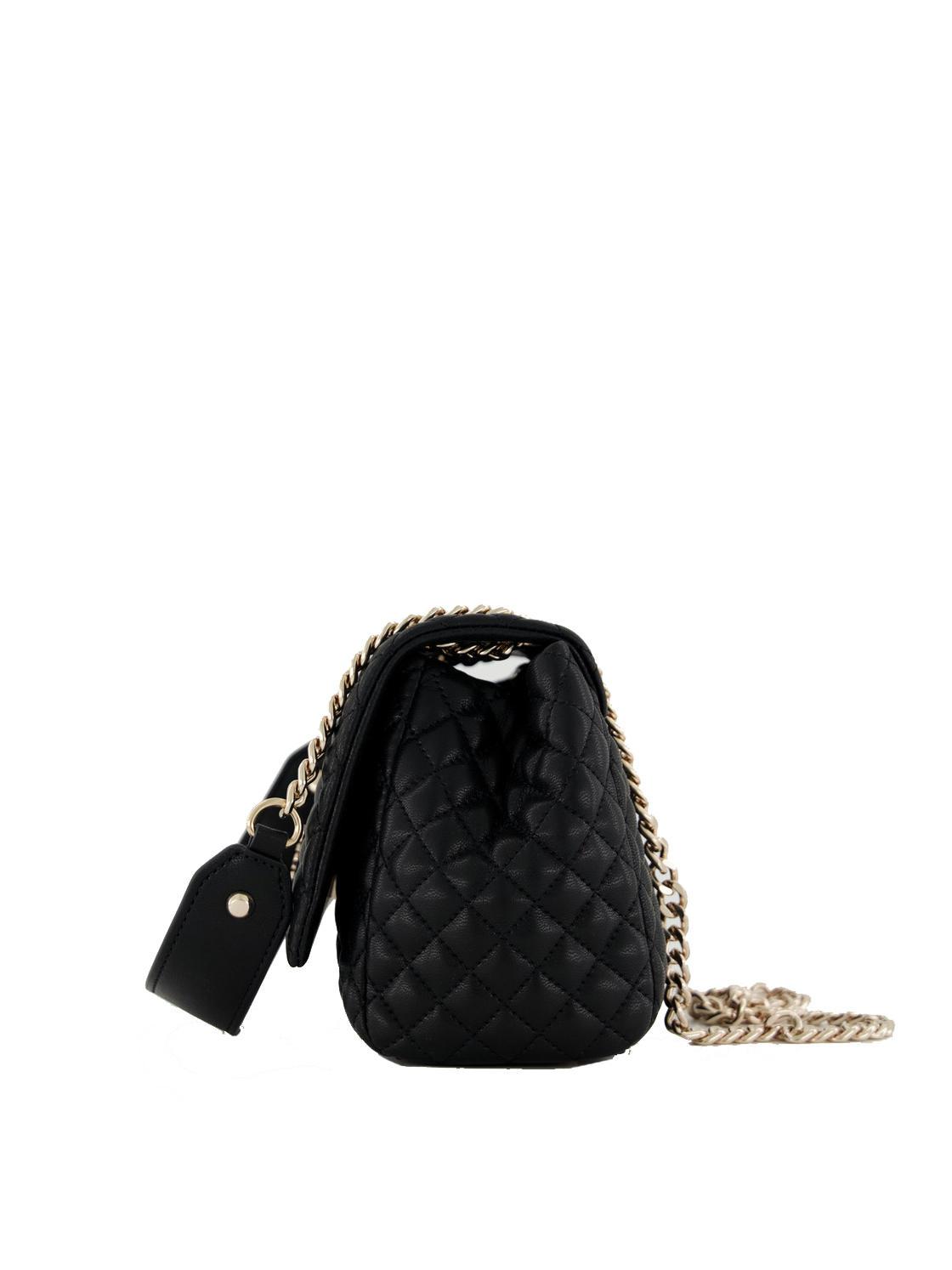 Guess Rianee Convertible Schulter-/Crossbody-Minitasche Schwarz 