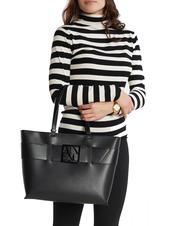 ARMANI EXCHANGE A|X BUCKLE Schultertasche Schwarz - Damentaschen - 5