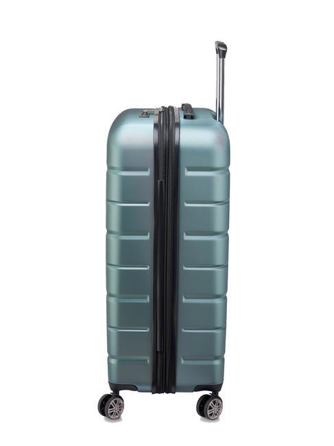 AIR ARMOUR Großer Trolley, erweiterbar grün - Harte Trolleys