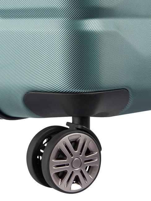 AIR ARMOUR Großer Trolley, erweiterbar grün - Harte Trolleys