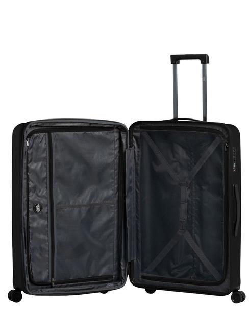 REFLEX Erweiterbarer mittelgroßer Trolley Schwarz - Harte Trolleys