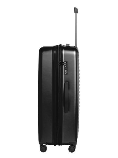 REFLEX Erweiterbarer mittelgroßer Trolley Schwarz - Harte Trolleys