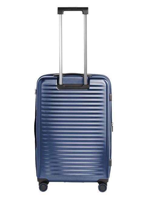 REFLEX Erweiterbarer mittelgro&szlig;er Trolley Meerblau - Harte Trolleys