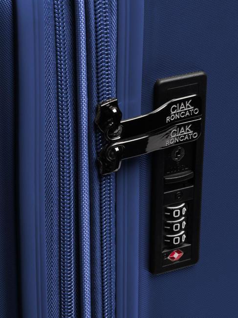 REFLEX Erweiterbarer mittelgro&szlig;er Trolley Meerblau - Harte Trolleys