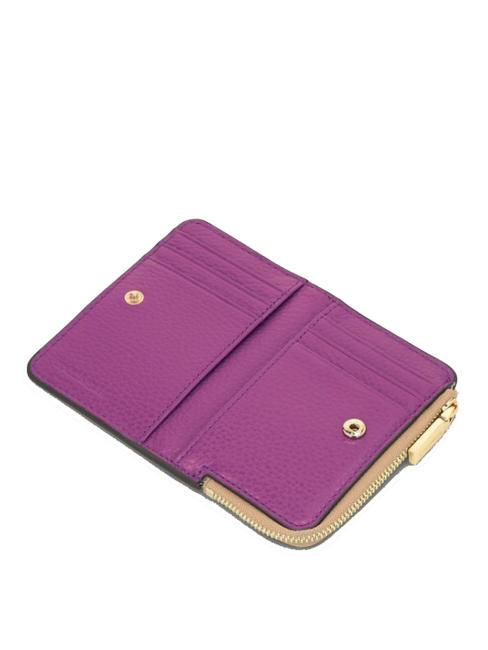 METALLIC TRICOLOR Ledergeldb&ouml;rse Toast/Rinde/Dahl - Brieftaschen Damen