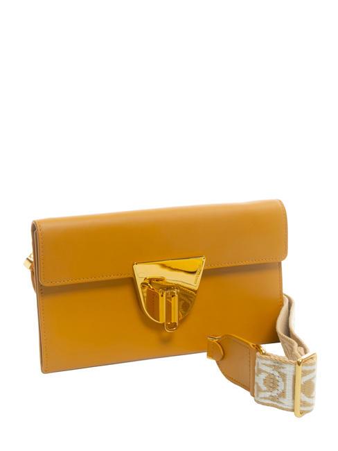 NICO SELLERIA Umhängetasche aus Leder mit Schultergurt Harz - Damentaschen