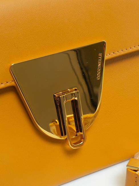 NICO SELLERIA Umhängetasche aus Leder mit Schultergurt Harz - Damentaschen