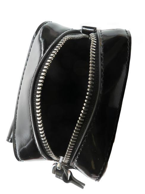 BEAT SHINY CALF Tasche aus mikrogeb&uuml;rstetem Leder Schwarz - Damentaschen