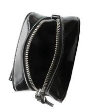 COCCINELLE BEAT SHINY CALF Tasche aus mikrogeb&uuml;rstetem Leder Schwarz - Damentaschen - 3