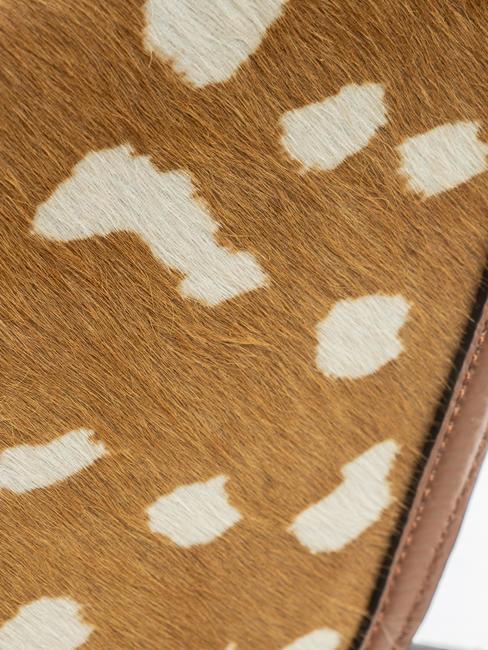 JOSEPHINE PONY Ledertasche mit Einsatz im Ponyfell-Stil mul.brule/brule - Damentaschen