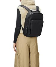 RAINS BOOK DAYPACK  Wasserdichter Rucksack Schwarz - Rucksäcke für Schule &amp; Freizeit - 4