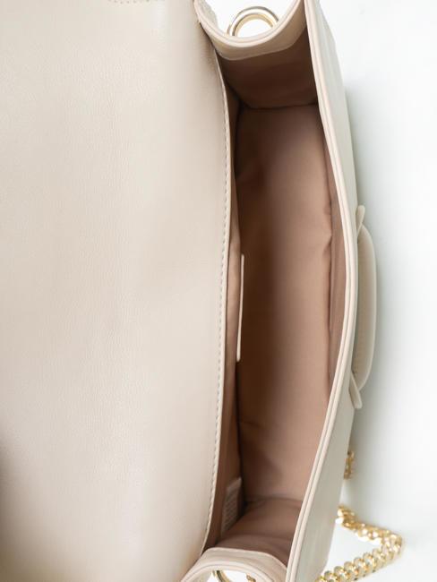 GAIA  Umhängetasche aus Leder Weißes Elfenbein - Damentaschen