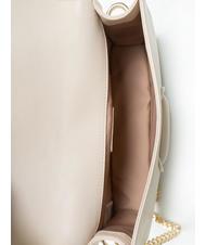 TOSCA BLU GAIA  Umhängetasche aus Leder Weißes Elfenbein - Damentaschen - 5