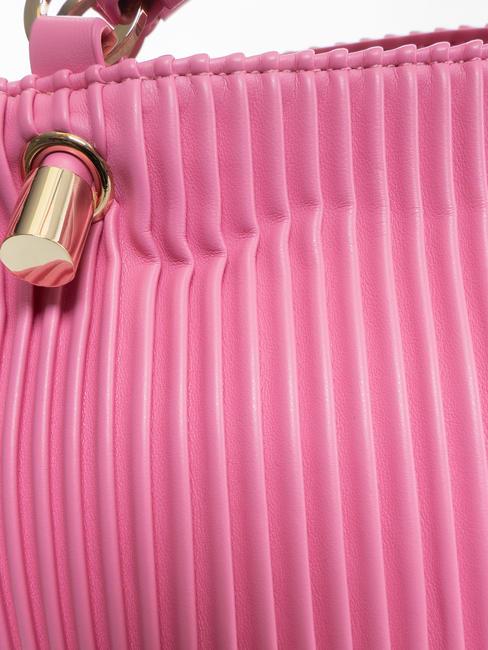 PLISSE Tasche mit Schulterriemen Fuchsie - Damentaschen