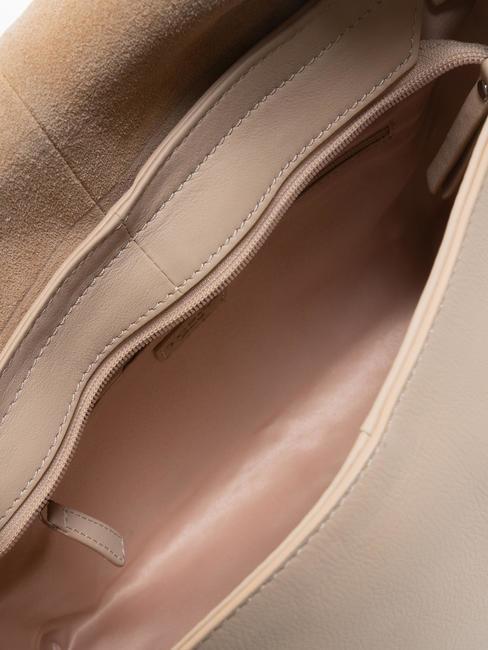 SHIRLEY Handtasche mit Schultergurt aus Leder GESICHTSPUDER - Damentaschen