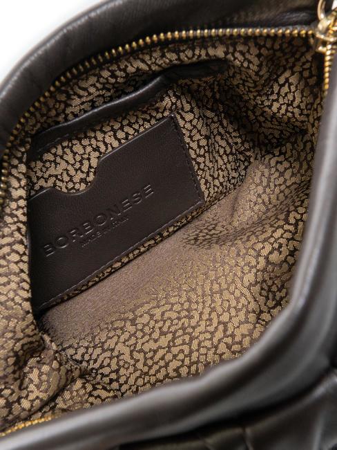 DUNETTE Mittelgro&szlig;e Umh&auml;ngetasche aus Leder dunkler Kopf - Damentaschen