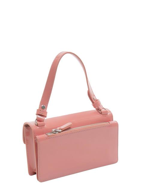 NICO SHINY Mini-Tasche aus glänzendem Leder Kamelie - Damentaschen