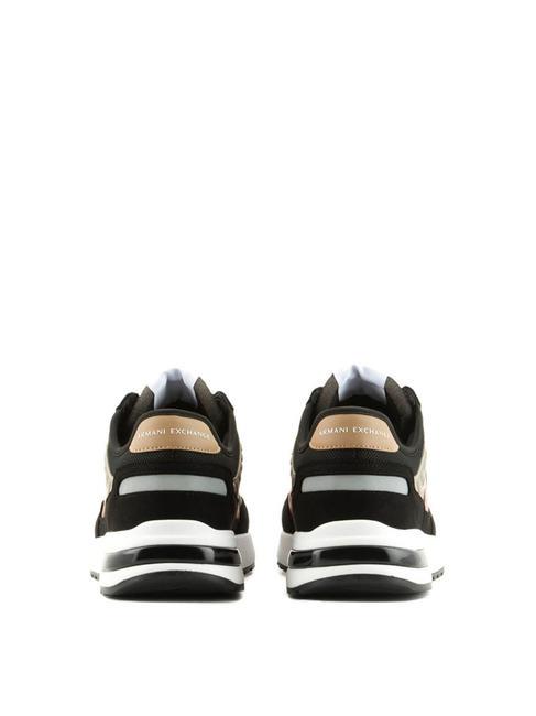 DUSSELDORF Turnschuhe Mann Schwarz+Holz+Orange - Herrenschuhe