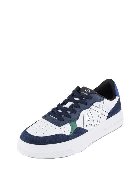 Sneaker dettagli scamosciati Turnschuhe Marine+Blau - Herrenschuhe